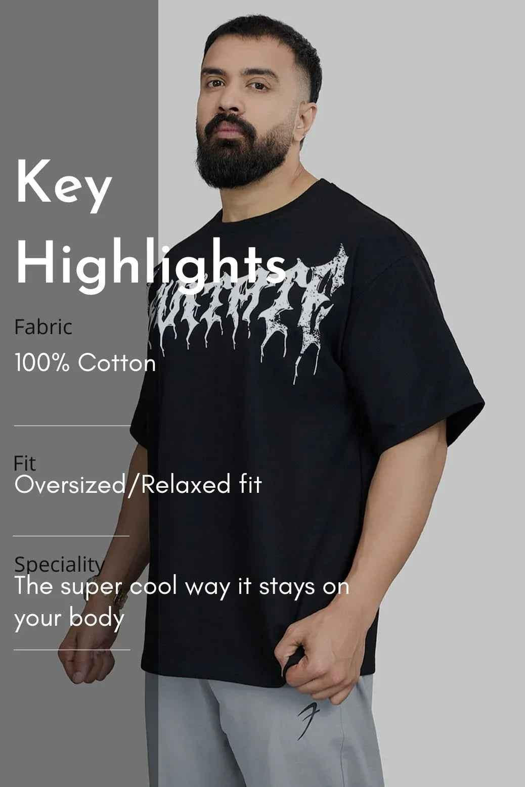 Levitate Oversized T-shirt Black
