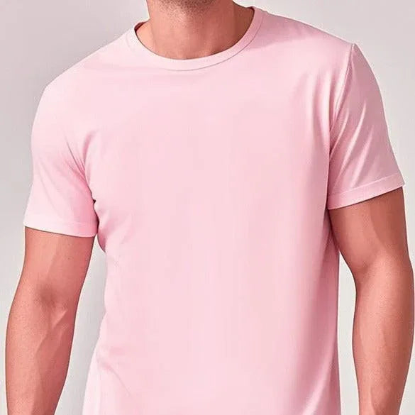 Solid Casual Short-Sleeve Crewneck T-Shirt Mead's Supply & Equipment Outfitters limited