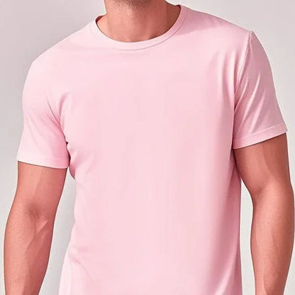 Solid Casual Short-Sleeve Crewneck T-Shirt Mead's Supply & Equipment Outfitters limited