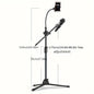 Microphone Stand with Phone Clip Gear Design Gooseneck Tube Height-Adjustable dealonline.co.nz