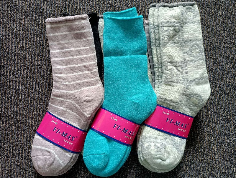 Thick Socks 12 Pairs Women's Thick Thermal Crew Socks, Size 6-10, Random dealonline.co.nz