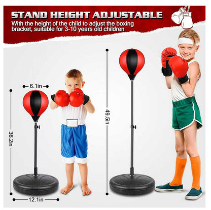 Punch Speed Ball Gloves Set Free Standing Punching Boxing Bag Home GYM Training dealonline.co.nz
