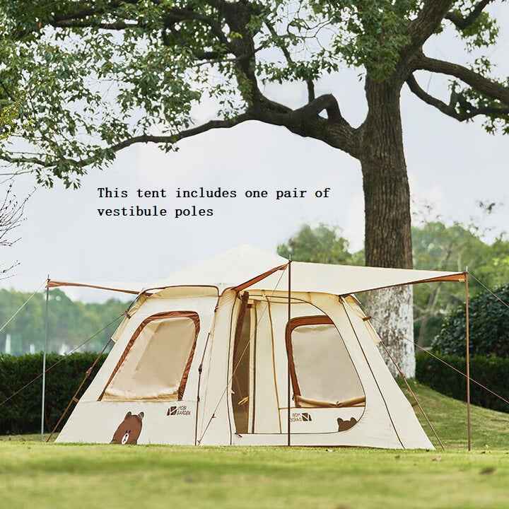 Mobi Garden x LINE FRIENDS Auto Tent 3–4 Person – Brown Bear MGD2435