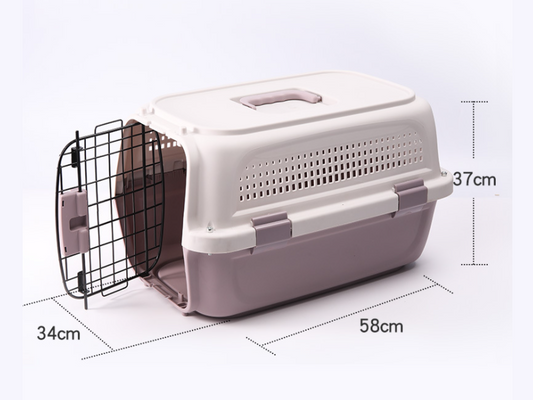 58CM Purple - Dog/Cat Airline Travel Cage/Carrier dealonline.co.nz