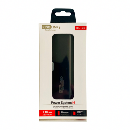 Kinglink 2,600 mAh Power Bank (Black) 9eight5