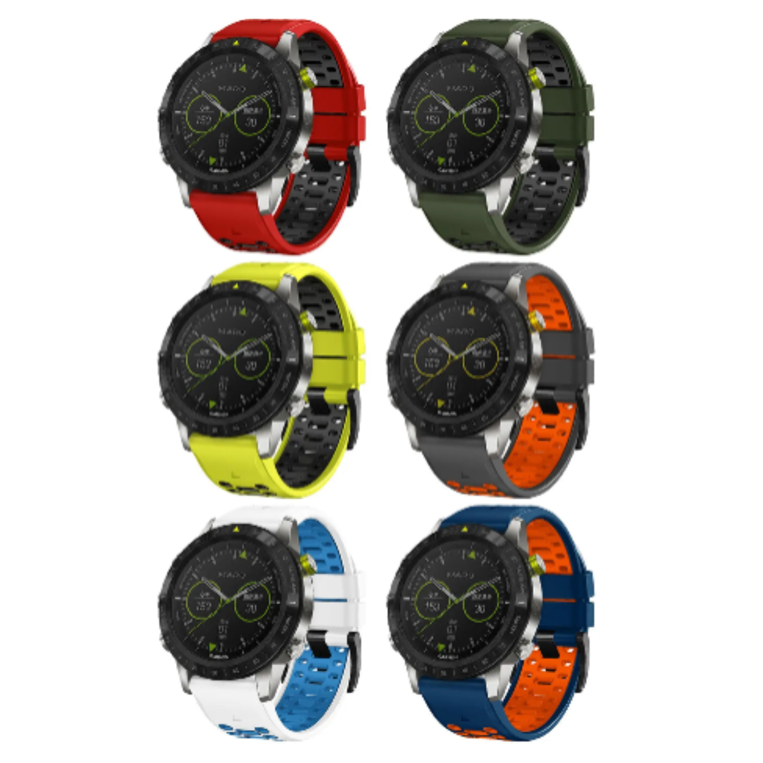 Quick Fit Silicone Strap for the Garmin Fenix 8 (51mm)(available in 12 colours) Habicare
