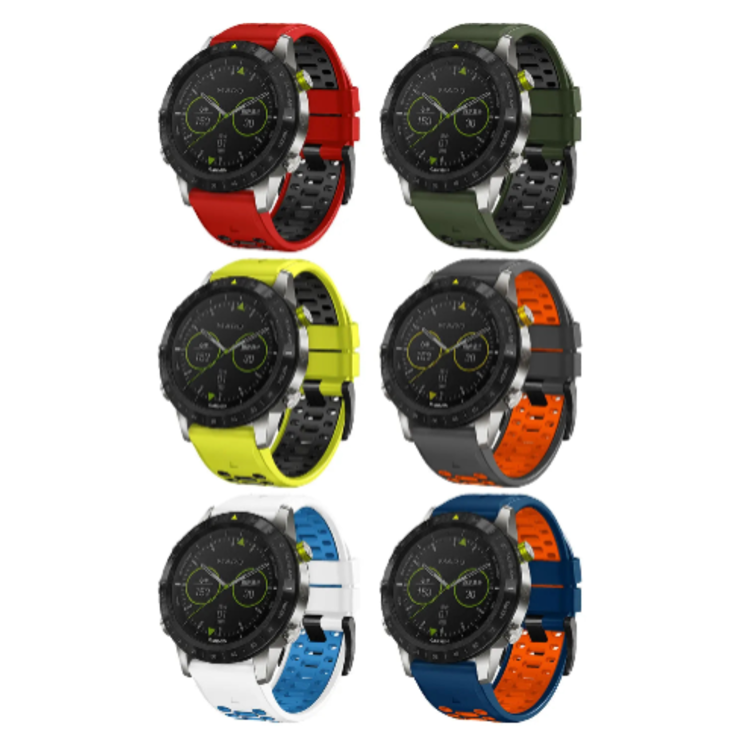 Silicone Watch Band for the Garmin Fenix 5 & 5 Plus (available in 12 colours) Habicare