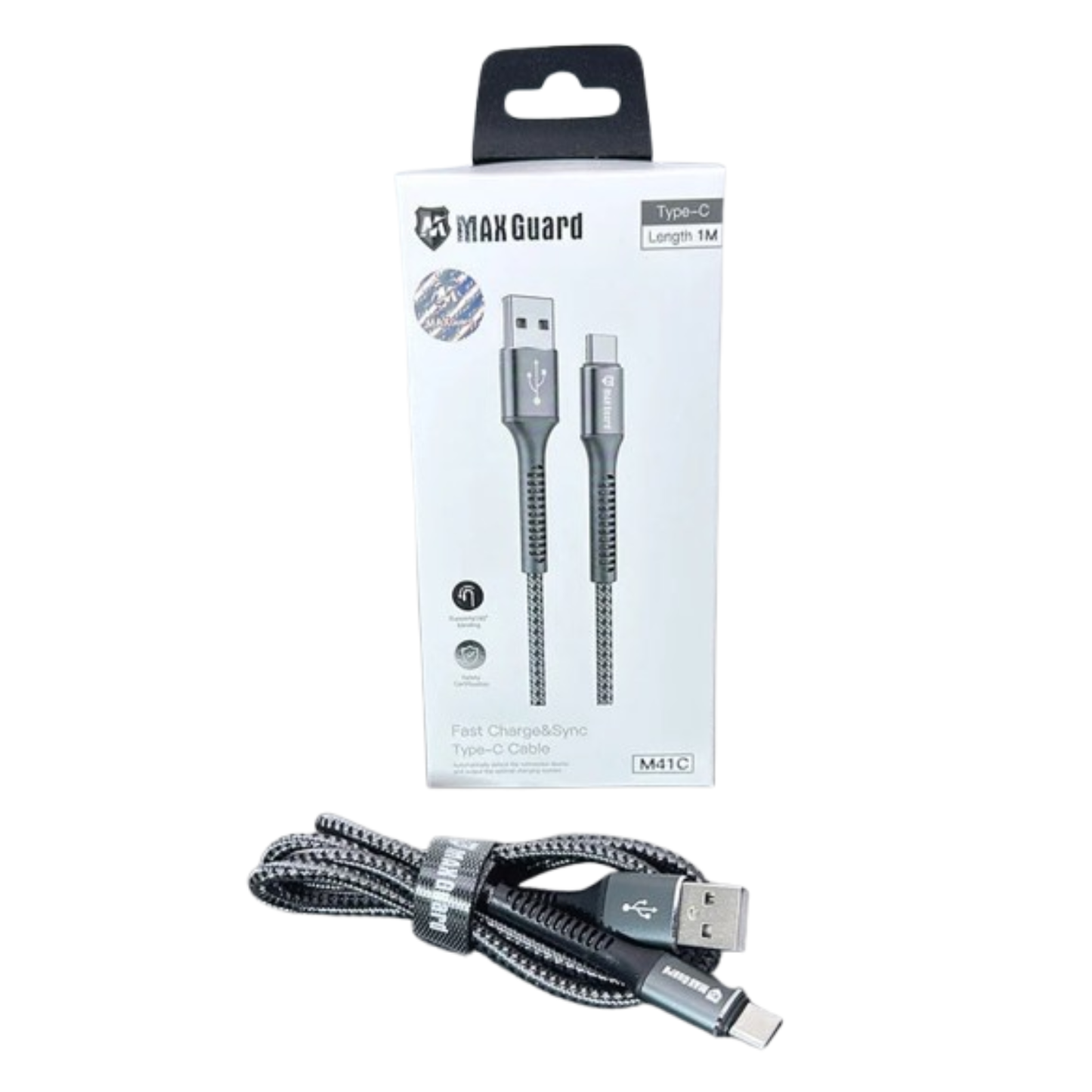 Maxguard 1m USB A To Type-C cable M41C