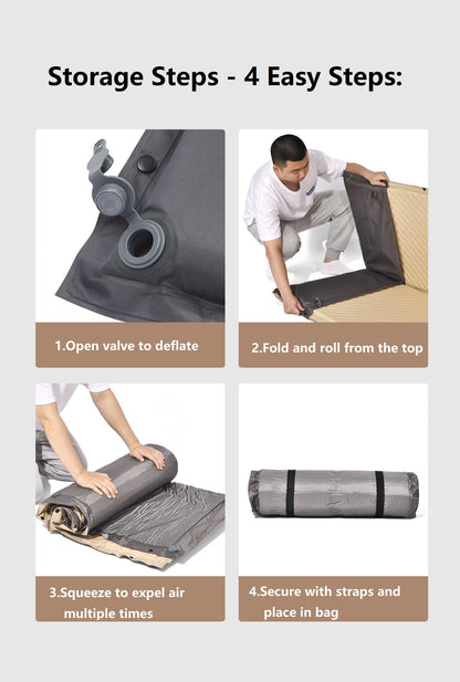 Self-Inflating Mattress – Double Size | Outdoor & Home Use ECOTREK