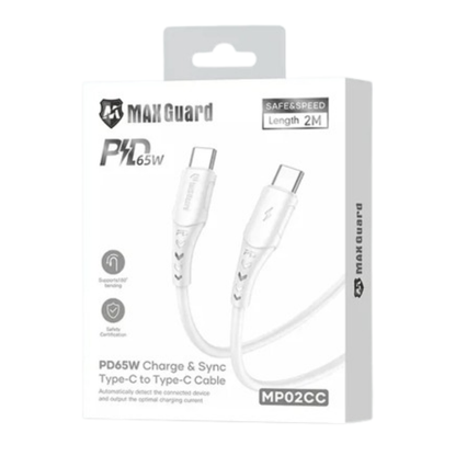 Maxguard 2m 65W Type-C to C Cable MP02CC