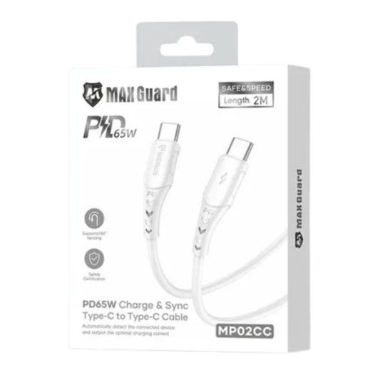 Maxguard 2m 65W Type-C to C Cable MP02CC