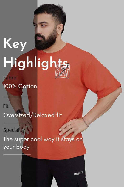 Dapper Oversized T-shirt Orange