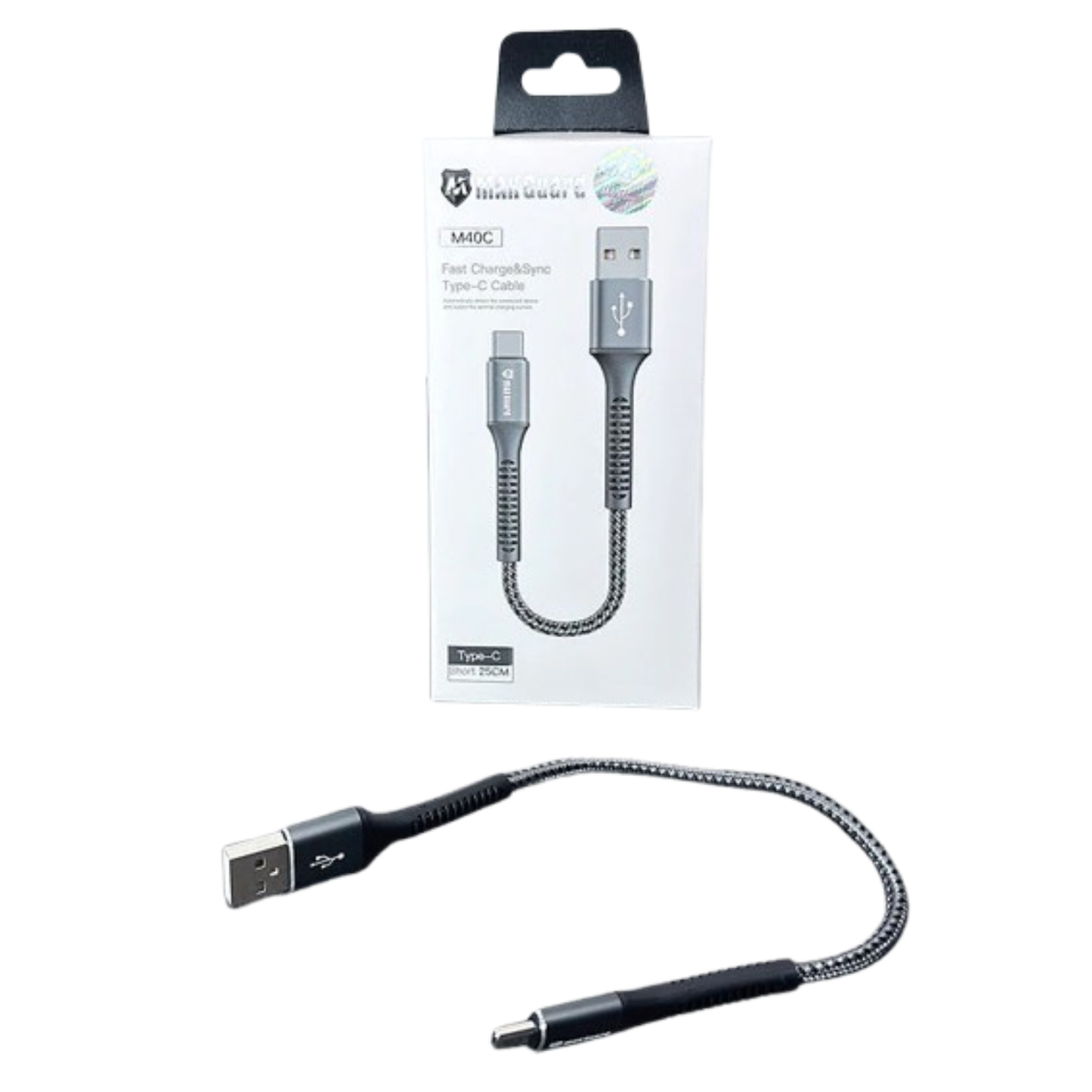 Maxguard 25cm USB A To Type-C cable M40C