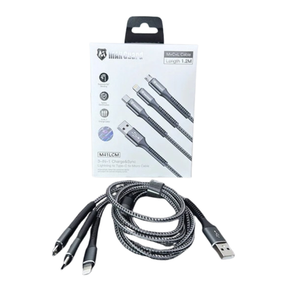 Maxguard 1.2m 3 in 1 cable M41LCM