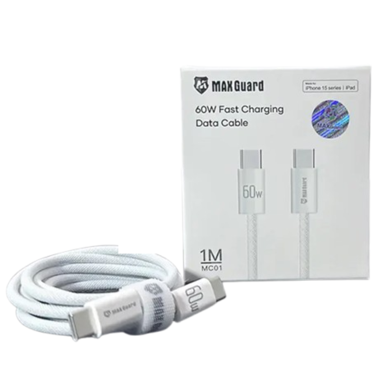 Maxguard 1m 60W Type-C to C Cable MC01