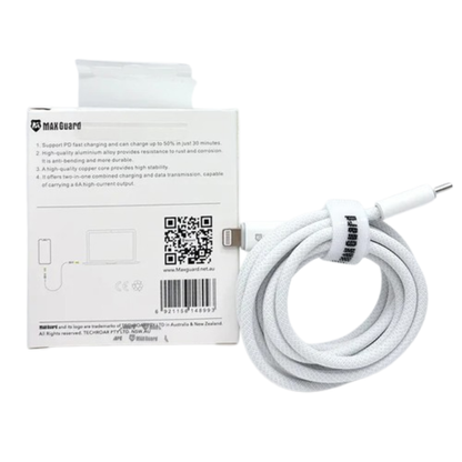 Maxguard 2m 30W Type-C to Lightning Cable ML02