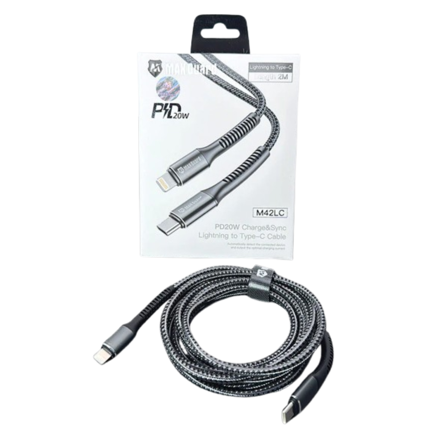 Maxguard 2m 20W Type-C to Lightning cable M42LC