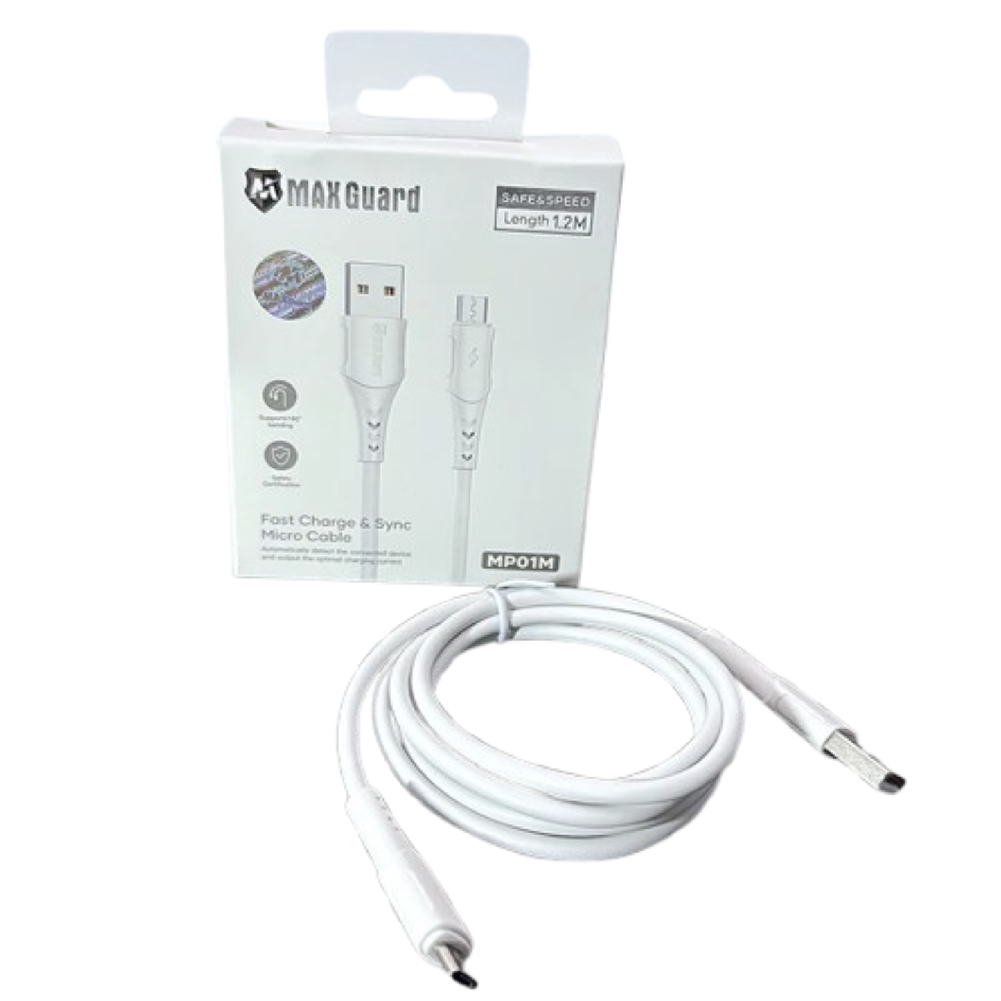 Maxguard 1.2m USB-A to Micro Cable MP01M