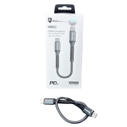 Maxguard 25cm 65W Type-C to C cable M40CC