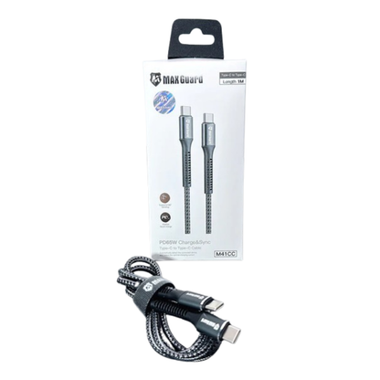 Maxguard 1m 65W Type-C to C cable M41CC