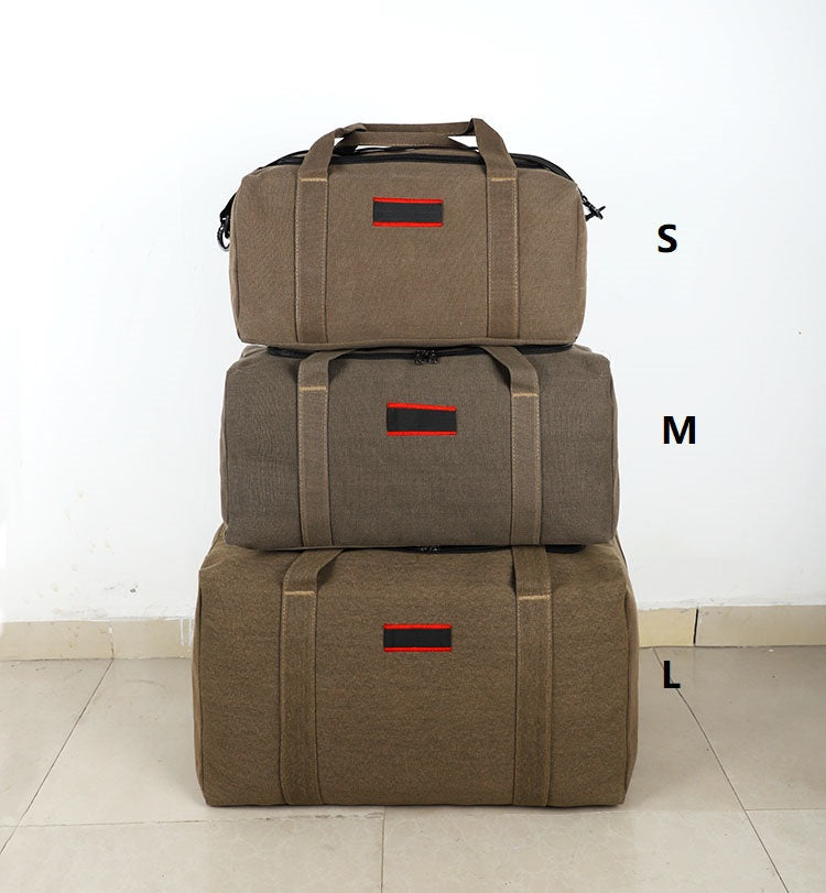 Canvas Storage Bag – High-Capacity Travel, Camping & Moving Luggage Bag ECOTREK