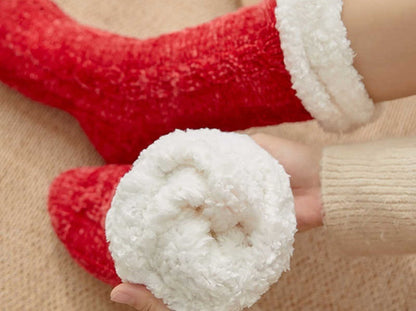 (3 Pairs) THERMAL FLEECE- LINED FUZZY COSY SOCKS dealonline.co.nz