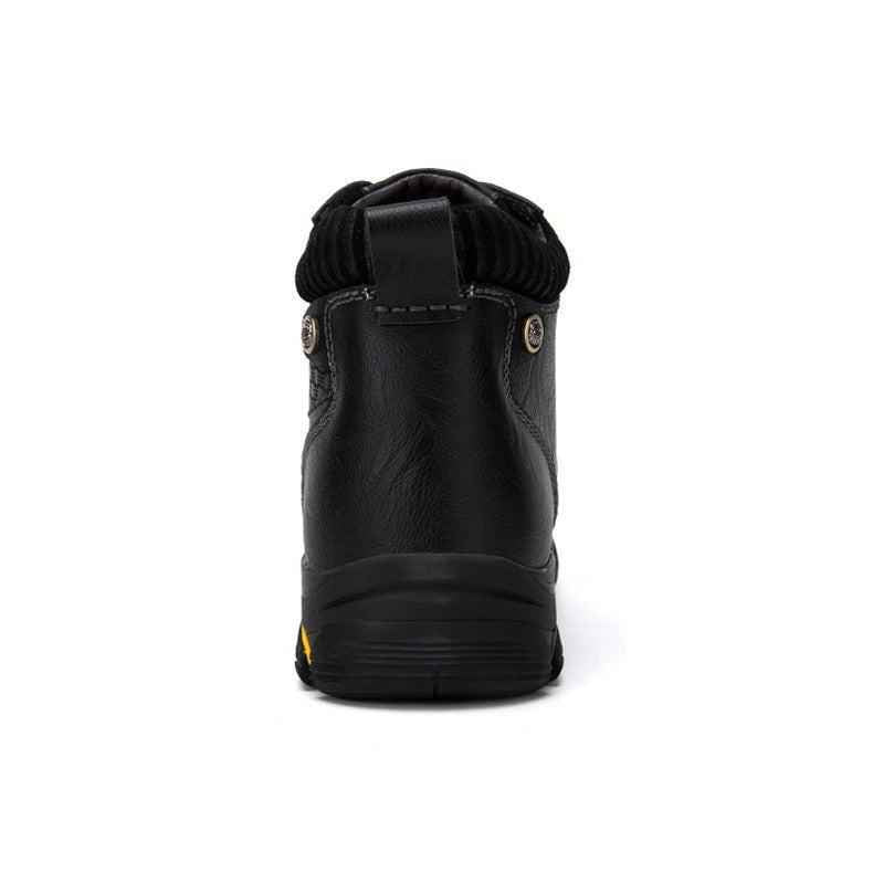 Leather High-top Shoes