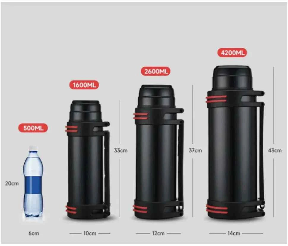Large-Capacity 304 Stainless Steel Insulated Thermos