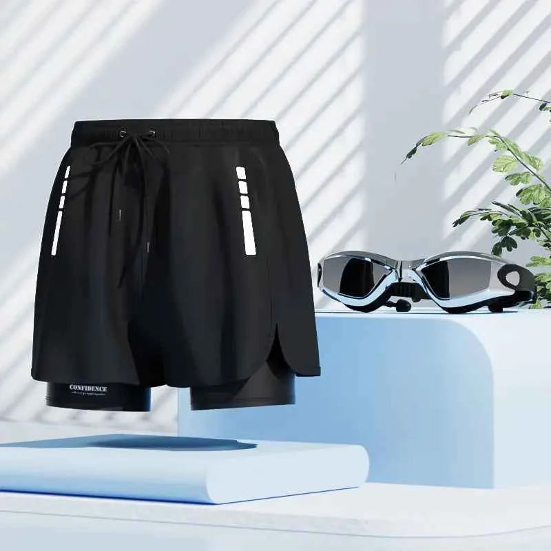 Men's Quick-Dry Swim Trunks - Beach Shorts for Swimming & Spa