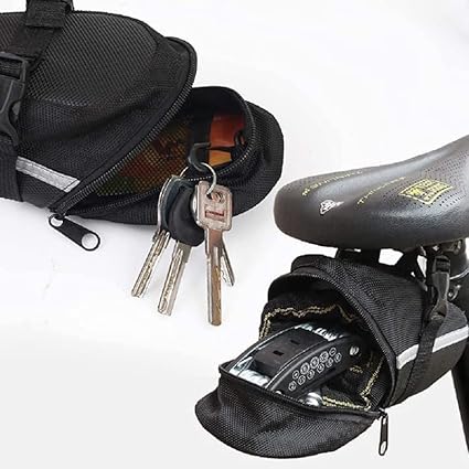 Bicycle Saddle Bag – Lightweight Velcro Seat Bag for MTB, Road Bike & E-Bike JS15505 - ShopHub