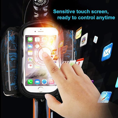 ECOTREK Waterproof Bicycle Frame Bag – Bike Phone Holder with Touchscreen JS71801 - ShopHub