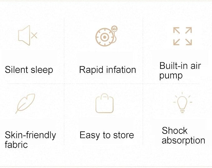 ECOTREK-Outdoor Inflatable Single Airbed Mattress with Built-in Pump ECOTREK