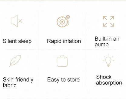 ECOTREK-Outdoor Inflatable Single Airbed Mattress with Built-in Pump ECOTREK