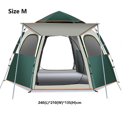 Hexagonal Camping Tent - Durable, Quick Setup JLP5467 ECOTREK