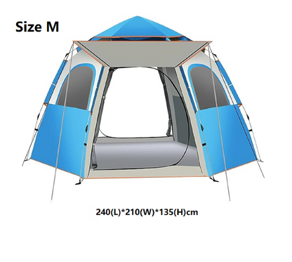 Hexagonal Camping Tent - Durable, Quick Setup JLP5467 ECOTREK
