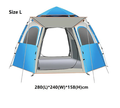 Hexagonal Camping Tent - Durable, Quick Setup JLP5467 ECOTREK