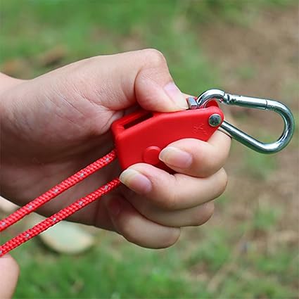 ECOTREK Reflective Ratchet Guy Ropes – Adjustable Tent Tie Down Ropes with Pulley JP5687 - ShopHub