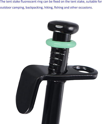 ECOTREK Glow Tent Stake Rings – Silicone Glow Marker Rings for Tent Pegs JP30416 - ShopHub