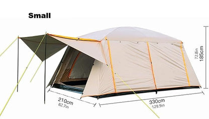 Family Tent –Double layers Waterproof-3 Size Two Colours Aavailable ECOTREK