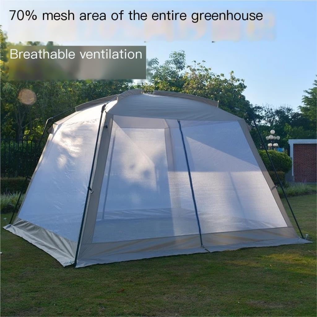 Anti-Mosquito Awning Canopy – Mesh Screen Portable Beach & Camping Tent ECOTREK