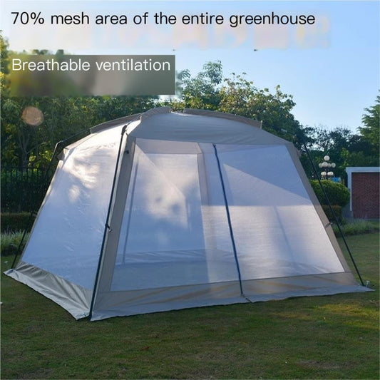 Anti-Mosquito Awning Canopy – Mesh Screen Portable Beach & Camping Tent ECOTREK