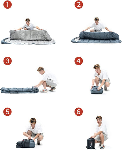 Large Rectangular Sleeping Bag – 230 x 100 cm, Ideal for Camping, Hiking, Picnic & Outdoor Use ECOTREK