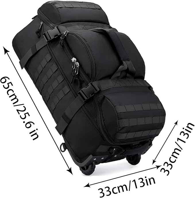 80L Travel Duffel Backpack | Foldable Convertible Holdall with Hidden Straps CP7286