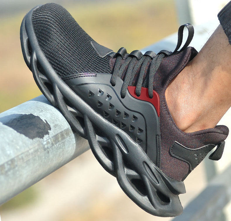 Steel Toe Work Shoes Safety Sneakers Industrial Shoes Lightweight Puncture Proo - ShopHub
