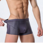 Men's Modal Boxer Shorts — Breathable Mesh Mid-Waist Underwear | Single & 4-Pack