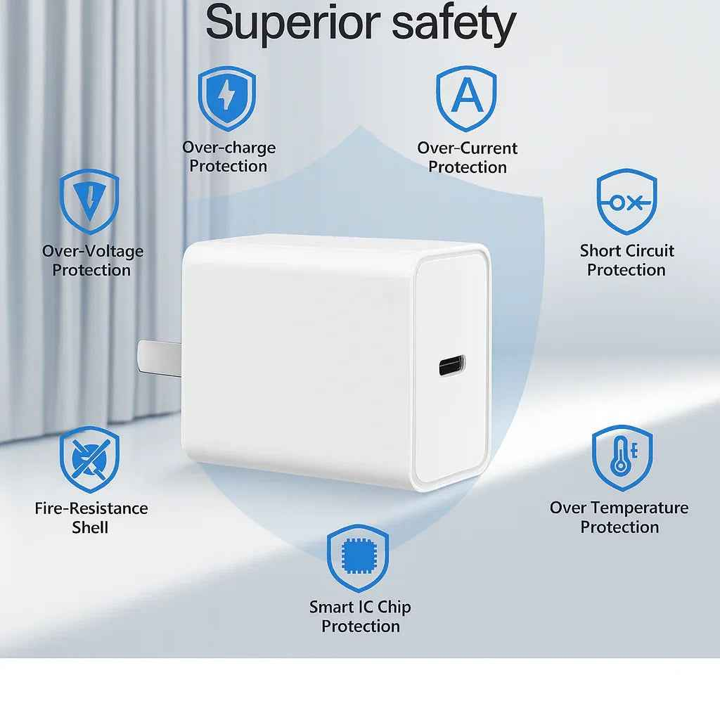 65W USB-C Fast Charger – Super Speed PD Charger with Cable Options