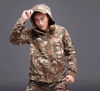 TAD Softshell Outdoor Jacket, Waterproof 3-in-1 Camouflage