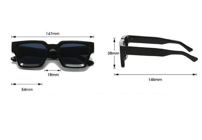 ECOTREK Square Sunglasses – Thick Frame Fashion Shades for Men & Women ECOTREK