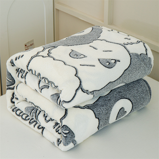 Fleece Blanket Soft Comfy Plush Winter Warm 200cm - ShopHub
