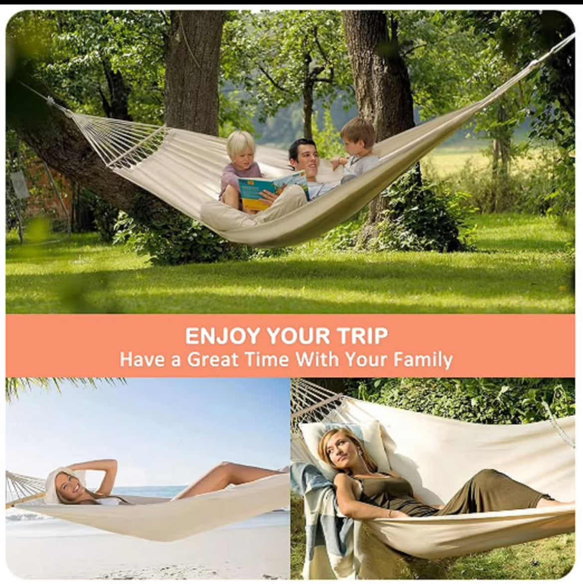 Double Reinforced Anti-Tip Hammock ECOTREK